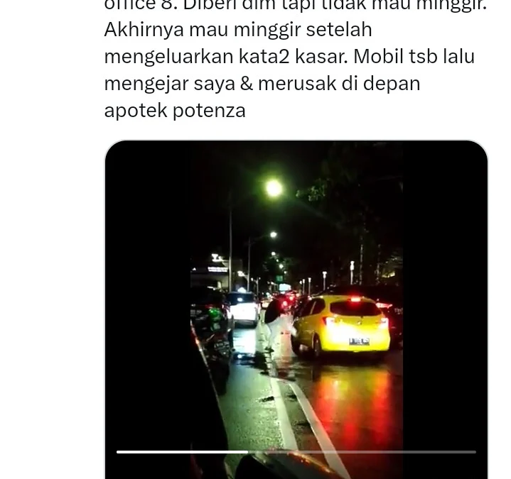 Pengemudi Fornuter Merusak Mobil Lain