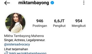 Mikha Tambayong Ganti Nama