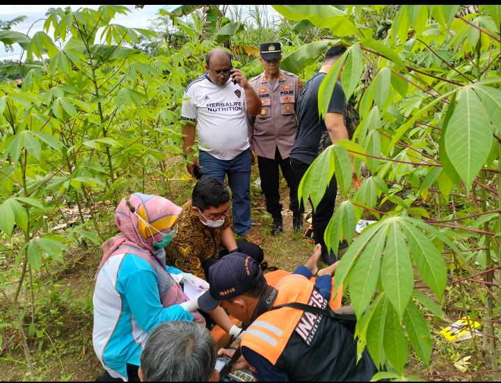 Jasad Tanpa Identitas Tergeletak di Kebun Gegerkan Warga