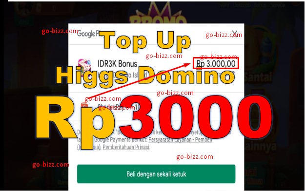 Top Up Higgs Domino Pulsa 3000 Dapat 200m Chip