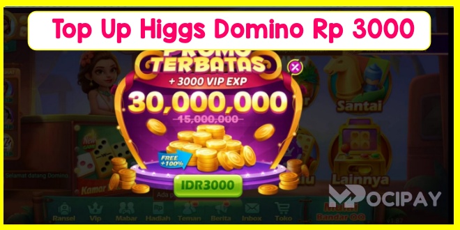 Daftar Situs Top Up Higgs Domino Pulsa 3000 Dapat 200m Chip