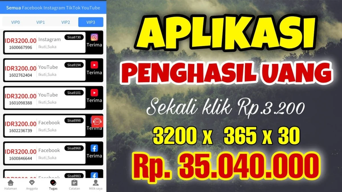 Aplikasi Penghasil Pulsa 100K Gratis