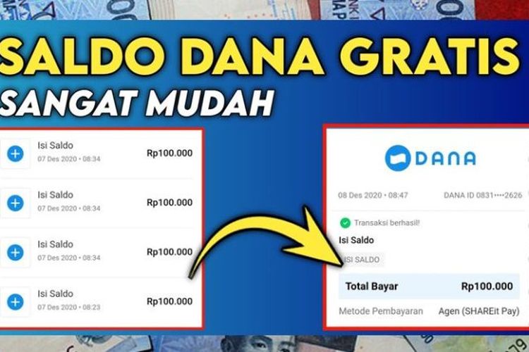 Klaim Saldo Dana 100 Ribu Gratis Via Game Penghasil Uang 2023