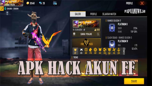 Dapatkan Akun FF Sultan Gratis Dengan Apk Hack Akun FF