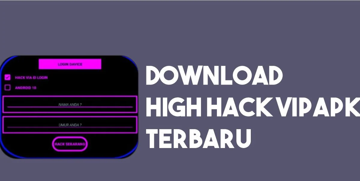 Download High Hack Apk, Aplikasi Hack Akun FF Sultan Dengan Salin ID