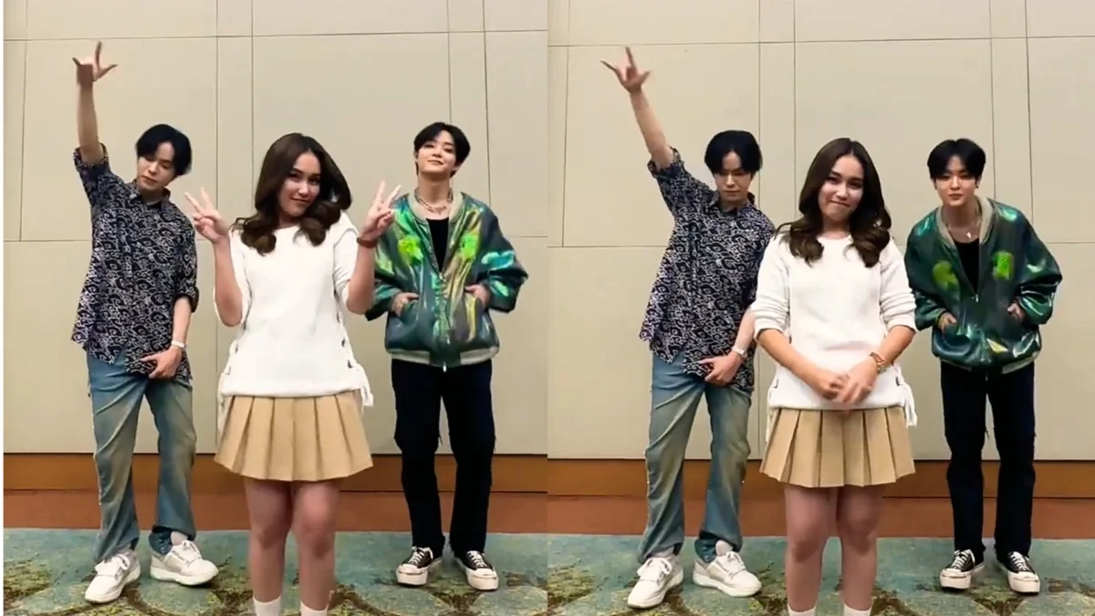 Ayu Ting Ting Debut di TikTok TREASURE, Lakukan Challenge "Rude Boy Trend" Bersama Jaehyuk dan Jihoon