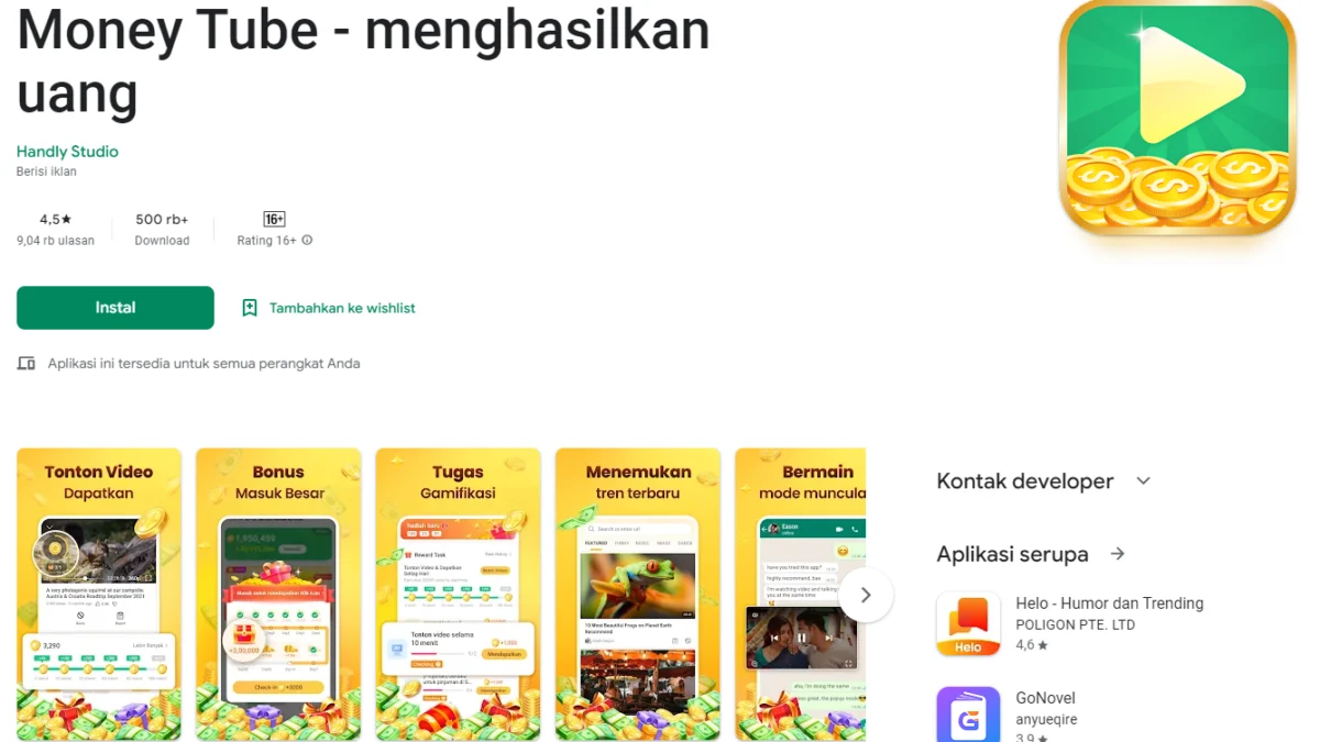 Nonton Youtube Hasilkan Uang