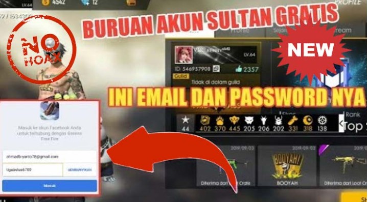 Akun FF Sultan Gratis Rank Master Update Hari ini 2023, Segera Klaim!