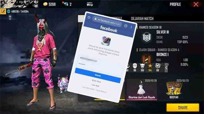 Rank Grandmaster Skin Gahar, Ini Daftar Akun FF Sultan Gratis No Tipu 2023