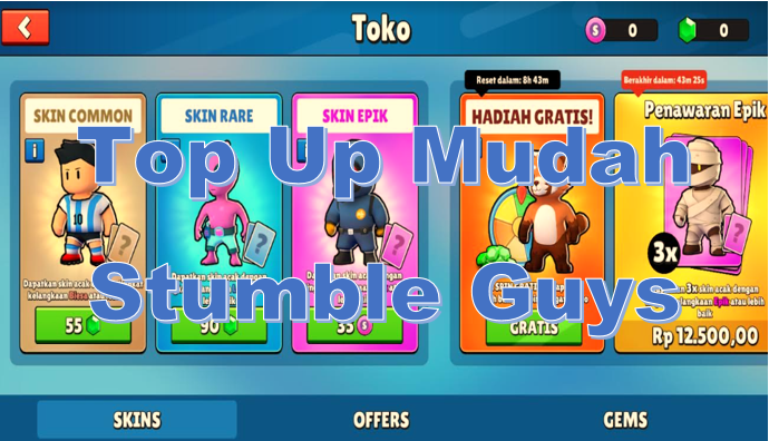 Top Up Stumble Guys di UniPin Murah Dengan Pulsa dan Dana, Paling Mudah