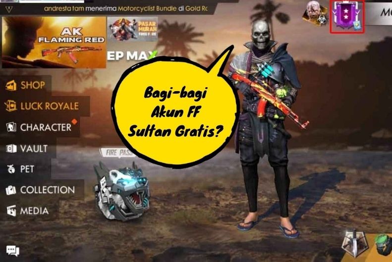 300+ Akun FF Sultan Gratis Google Facebook Hari Ini Masih Aktif No Tipu 2023, Ada Akun Season 1!