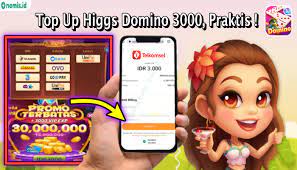 Top Up Higgs Domino Pulsa Telkomsel 3000 Dapat 200m