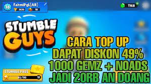 Top Up Stumble Guys Murah, 10 Ribu Dapat 1600 Gems dan Token?