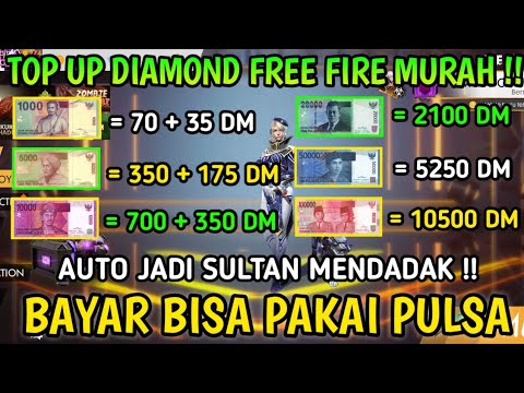 Cara Top Up FF Termurah Pakai Pulsa Diskon 90