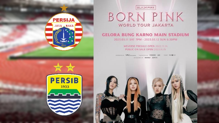 Akibat BLACKPINK Lebih Gercep Booking GBK untuk Konser, Laga Persija vs Persib Terpaksa Ditunda