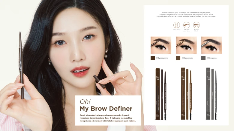 Review Oh! My Brow Definer Azarine BA Red Velvet