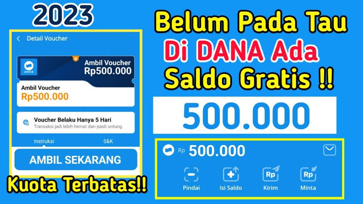 Saldo dana gratis 2023