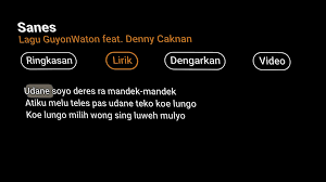 Lirik Lagu Viral Sanes Denny Caknan Beserta Artinya!