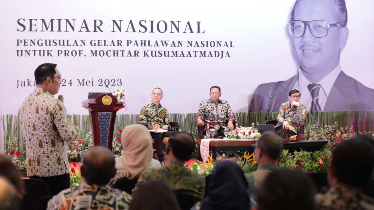 Gubernur Ridwan Kamil Minta Dukungan Pusat Pengusulan Prof. Mochtar sebagai Pahlawan Nasional