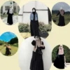 OOTD Gamis Hitam Buat Kajian