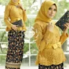 Perpaduan kebaya warna kuning