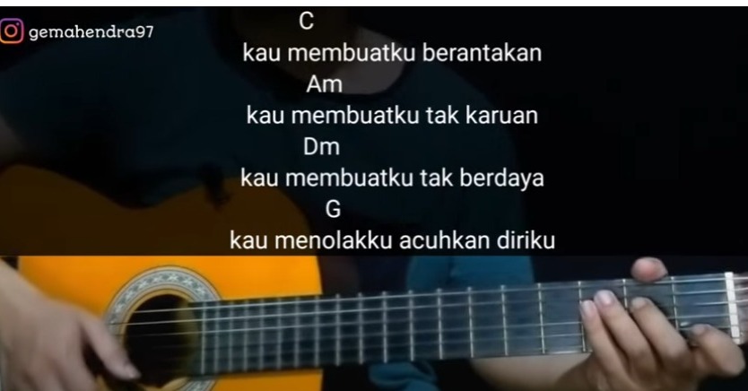 Chord gitar cinta ini membunuhku