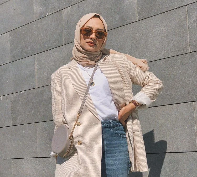 ootd kondangan hijab tanpa kebaya