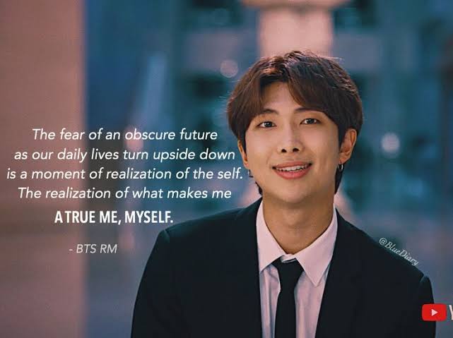 quotes rm bts bahasa inggris dan artinya