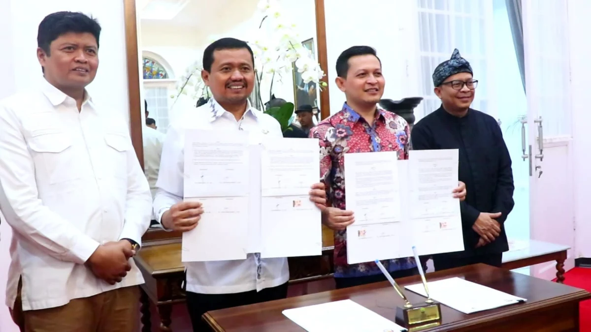 Setelah Empat Tahun Terkatung-katung, KPU Sumedang Akhirnya Dapat Hibah Tanah dan Gedung dari Pemerintah Kabupaten.(FOTO: HUMAS PEMKAB SUMEDANG)