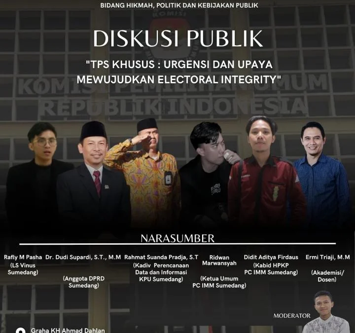 IMM Sumedang gelar Diskusi Publik bertajuk "TPS Khusus : Urgensi Dan Upaya Mewujudkan Electoral Integrity?"