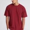 kaos merah maroon