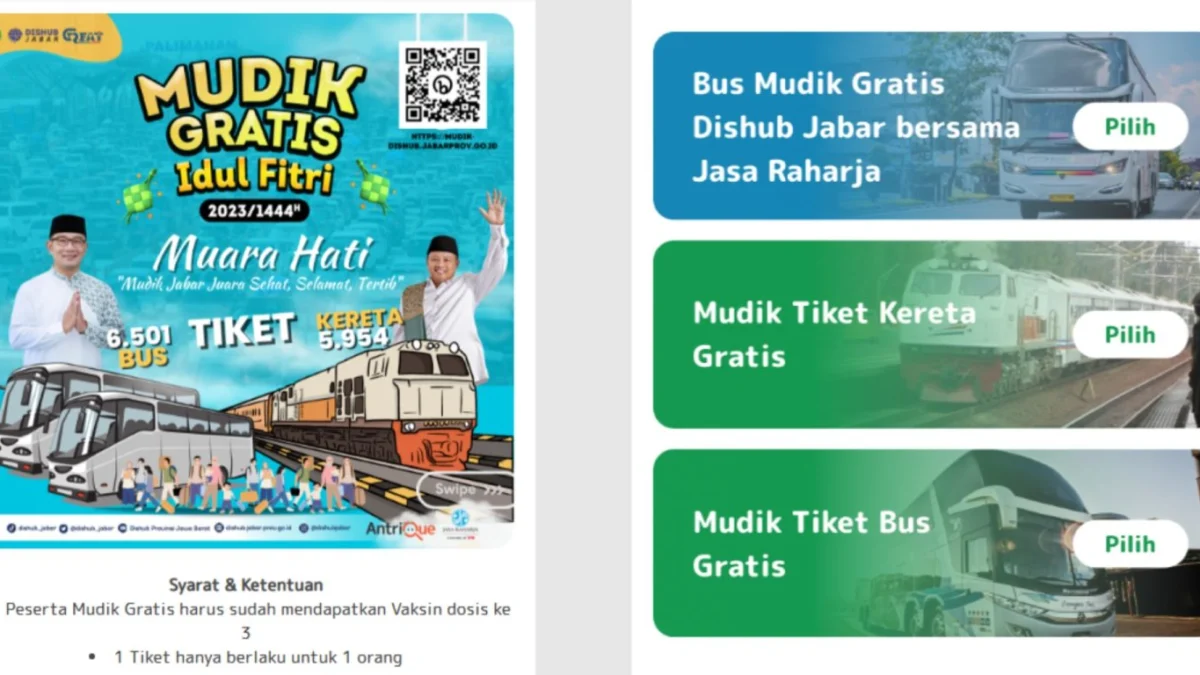 Cara Dapat Mudik Gratis 2023/Kolase mudik-dishub.jabarprov.go.id