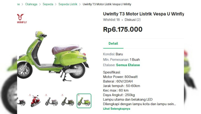 Inilah Motor Listrik Mirip Vespa Dengan Spesifikasi Luar Biasa, Cek Harga Dan Daftar Referensinya Disini