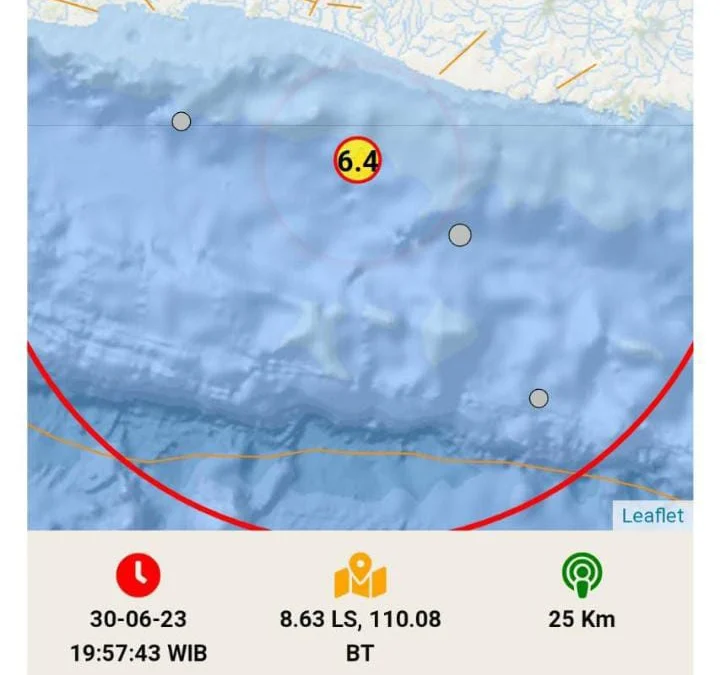 Gempa Terkini 30 Juni 2023 Mengguncang Bantul DIY. Getarannya Terasa Hingga Sumedang!