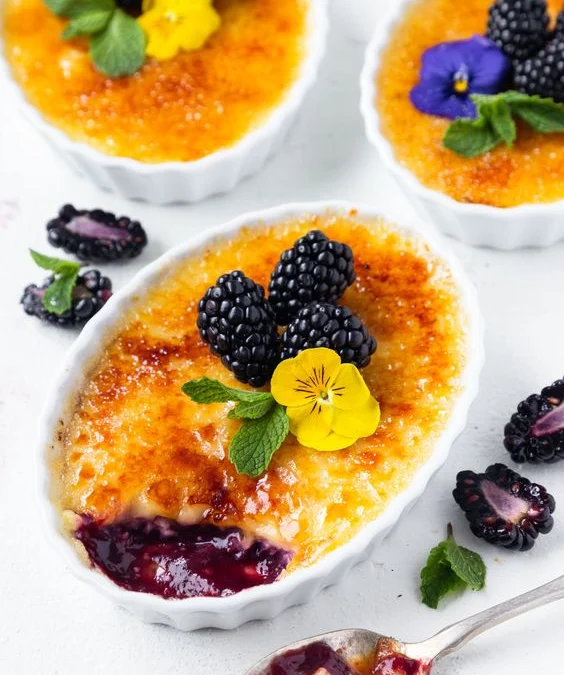 Membuat Blueberry Orange Creme Brulee Tanpa Menggunakan Oven Mudah dan Enak Parah!