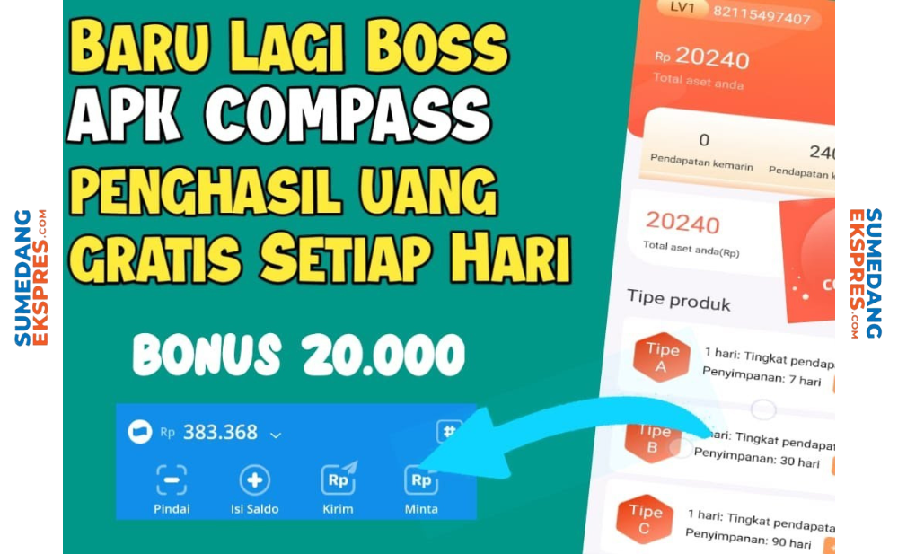 Berikut Cara Mendapatkan Dana Di Aplikasi Compass Penghasil Uang Terbaru 2023