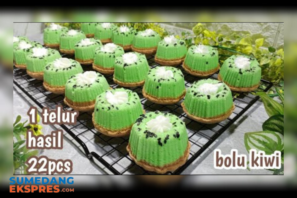 Habis Bikin Es Buah Ada Sisa Beberapa Didalam Kulkas? Yuk Bikin Olahan Ini Aja, Resep Bolu Kiwi Kukus