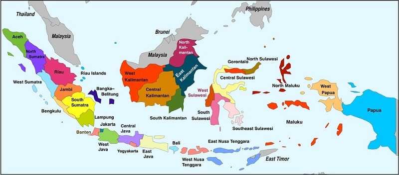 Jumlah 38 Provinsi Tahun 2023 di Indonesia