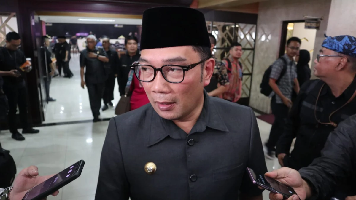 Ridwan Kamil saat ditemui di DPRD Jabar, Kota Bandung