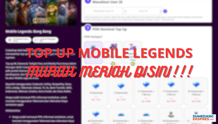 Top Up Mobile Legends Murah Via Pulsa Disini, Buruan Cek Diskonnya Sebelum Kehabisan!