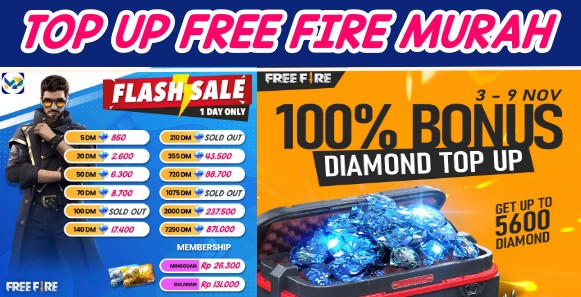 Mudah Banget, Ini Cara Top Up Diamond FF Max Murah via Pulsa