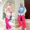 Cewe Kue Merapat! OOTD Outfit Colurfull Hijab Feminim tapi Bergaya