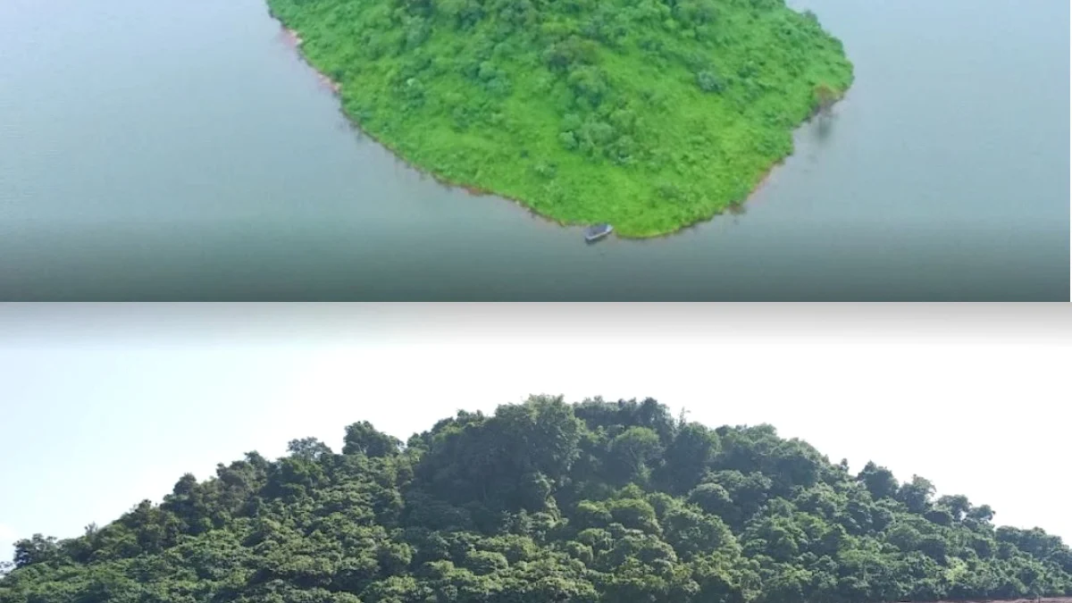 Liburan Seru di Pulau Tengah Jati Gede! Wisata Unik Pulau Gunung Suriah Sumedang yang Terendam Waduk ala Pulau Komodo