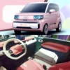 Chery QQ Ice Cream Mobil Listrik dibawah 100 juta Tampilan Bak Mobil Dalam Kartun Lucu Banget