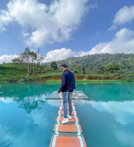 Pesona kebun teh dan pemandangan hijau di Sumedang.