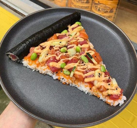 Sushi Bentuk Pizza Buatnya Gampang Banget! Resep dan Cara Membuat Pizza Sushi