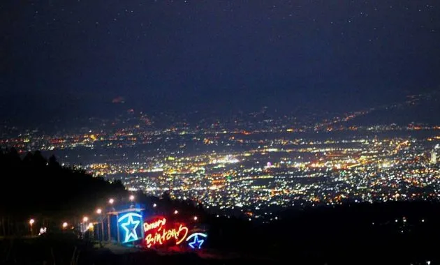 Citylight yang menawan di Wisata bukit Bintang