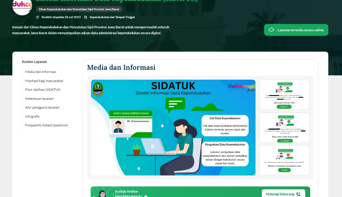 Portal Jabarprovgoid Semakin Lengkap, Sajikan Informasi Layanan Publik