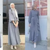 Baju Gamis Abu-abu Cocok dengan Jilbab Warna Apa Ya? Sini Deh Intip Aja Sendili!