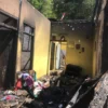 NAAS: Beberapa pondasi rumah yang hangus tebakar pasca peristiwa kebakaran rumah.